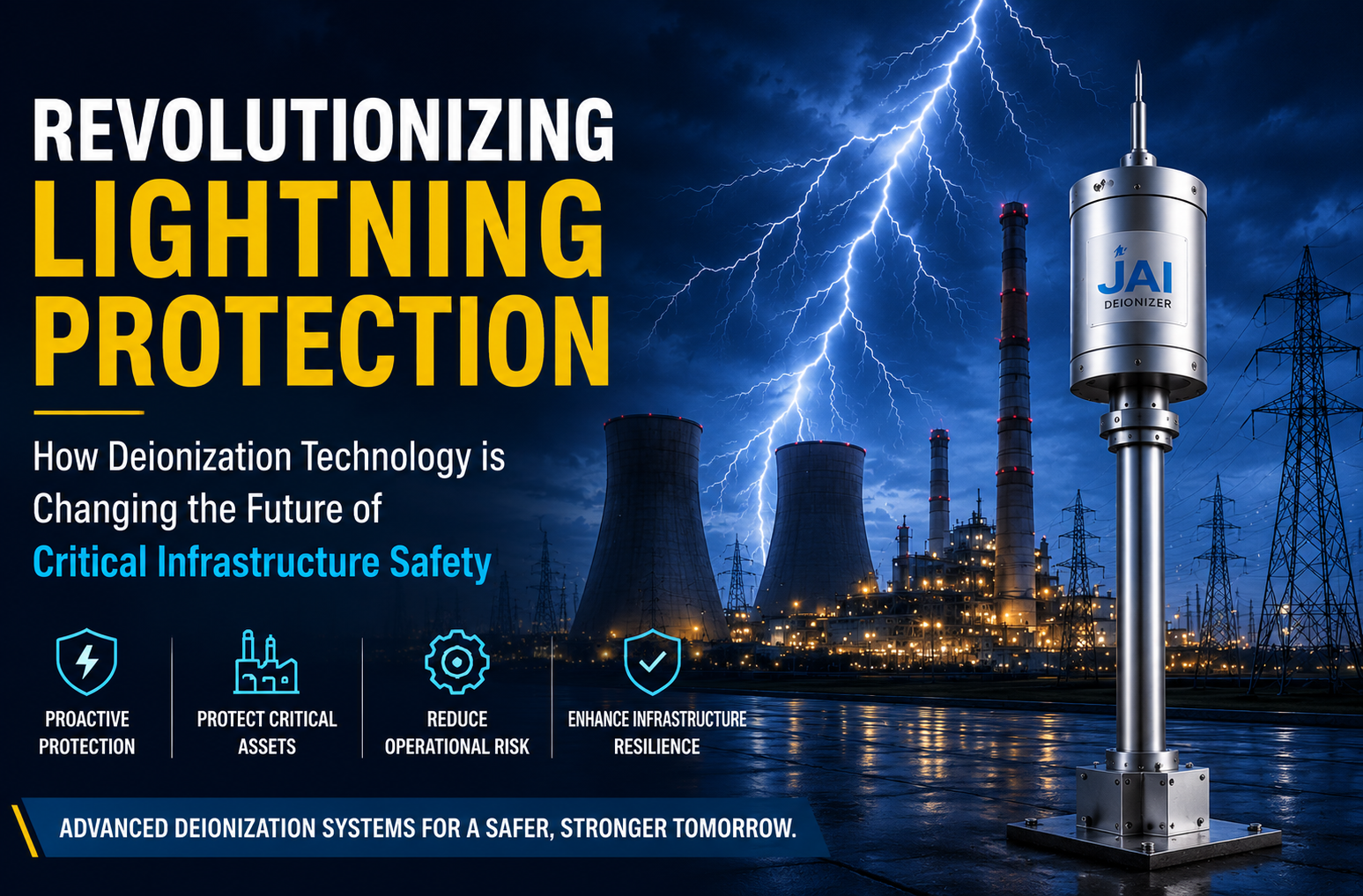 Revolutionizing Lightning Protection: How Deionization Technology Is Transforming Critical Infrastructure Safety
