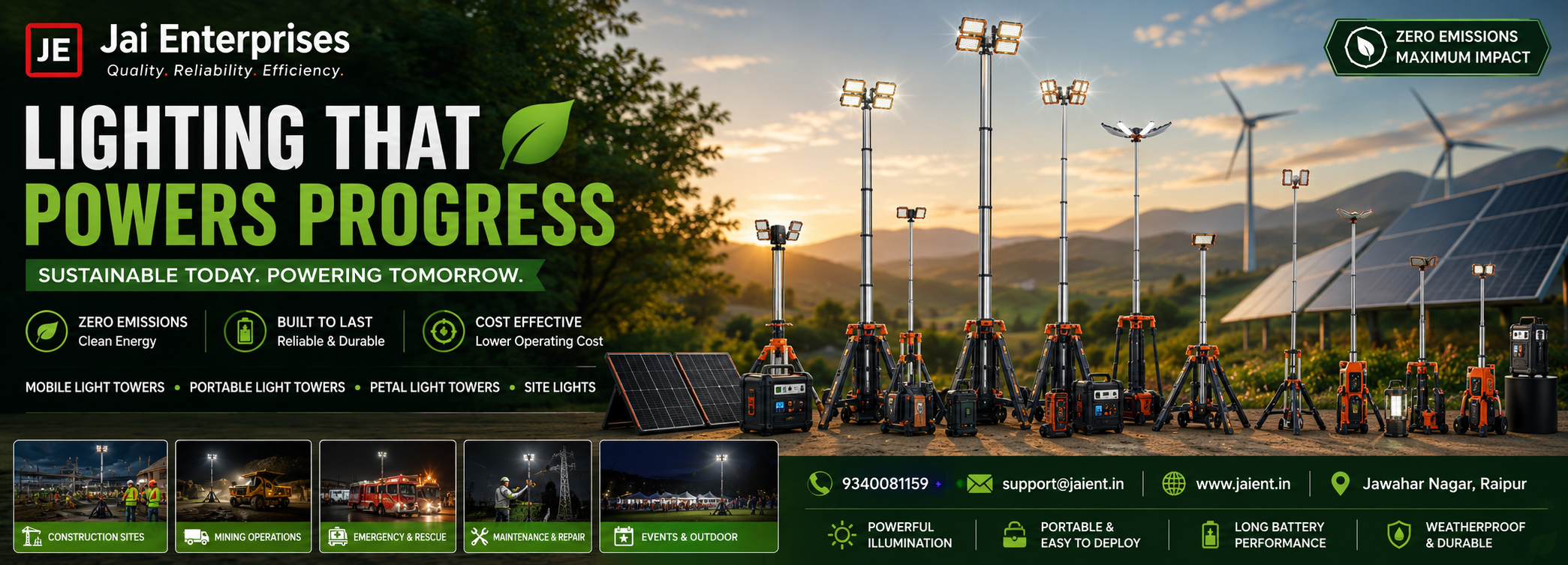 Battery Operated Tower Lights