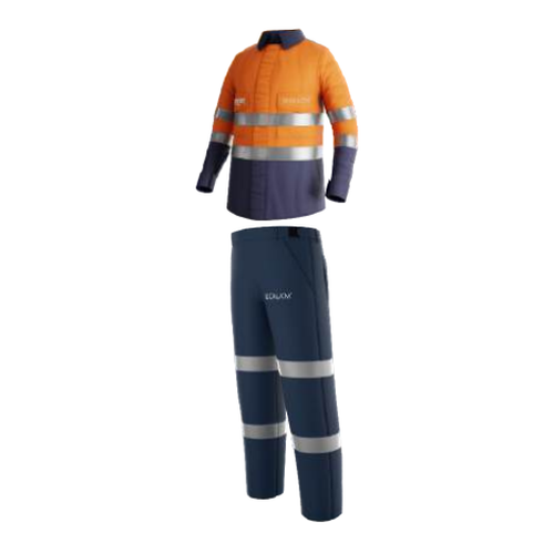 Arc Flash Clothing-IFR-12 Cal/cm2 - Pant - Blue With Reflective