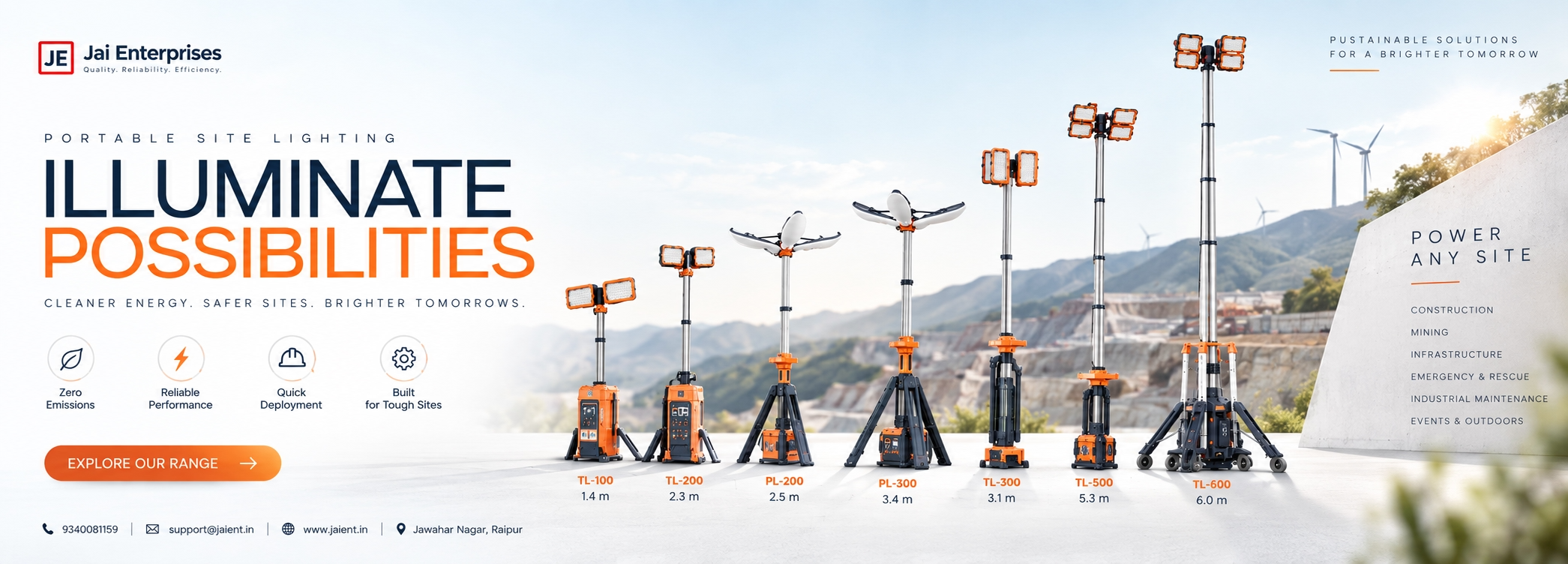 Battery Operated Tower Lights
