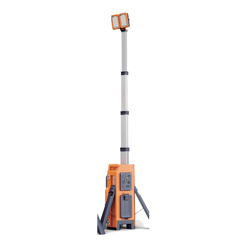 TL-400 Portable Light Tower - 2.2 m Mast, 17,000 Lumen