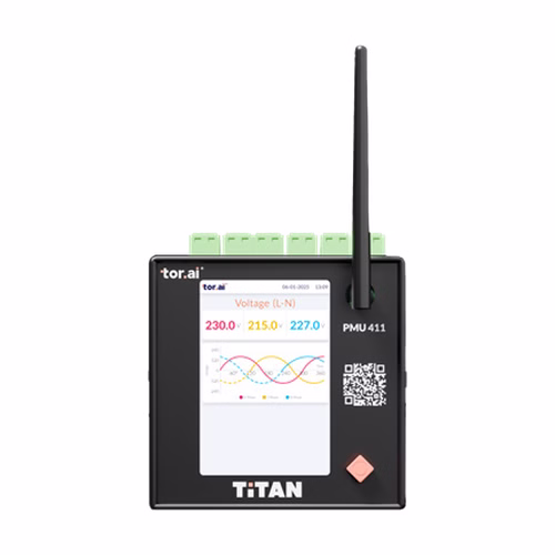Tor Titan 411 Power Monitoring Unit – Transient Capture, Power Quality, Wi-Fi & I/O