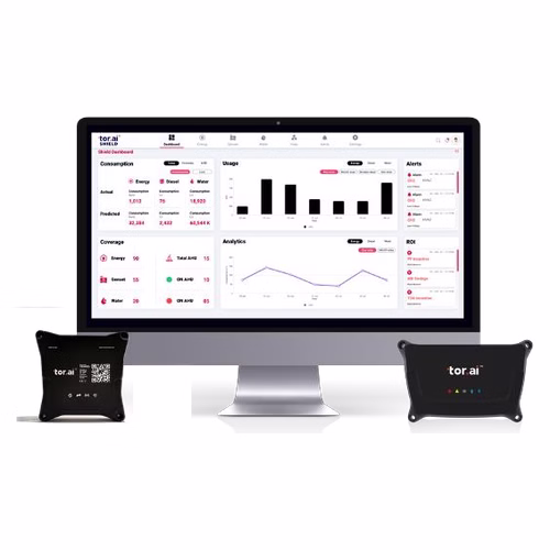 Tor Shield – IoT Energy & Utility Monitoring System for Factories and Buildings