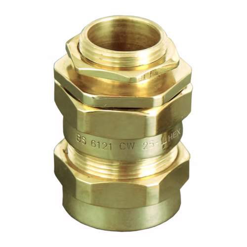 HEX CW Brass Cable Glands – IP66 Weatherproof Armoured Cable Glands, 16S to 90L