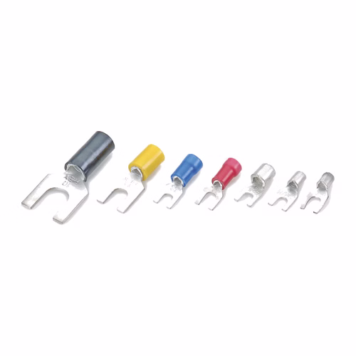HEX Fork (Spade) Type Tinned Copper Terminals – Insulated & Non-Insulated, 1.5 to 10 sq mm