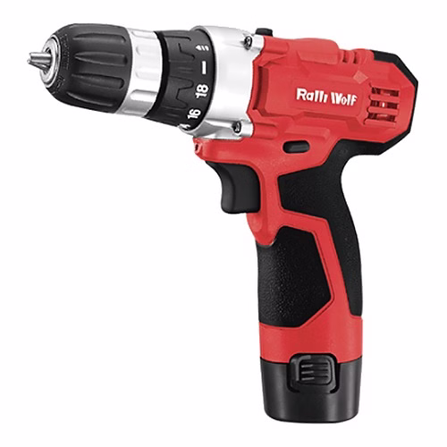 Ralli Wolf RCD12V Cordless Driver Drill – 12 V Li-ion, 25 N·m, 2-Speed, 2 Batteries