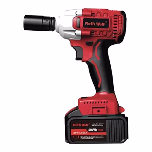 Ralli Wolf RIW21V Cordless Impact Wrench – 21 V, 380 N·m, 1/2" Drive, 2 × 4000 mAh