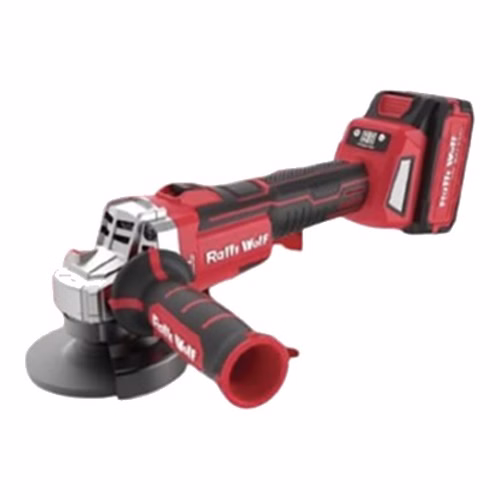 Ralli Wolf RCG100 Cordless Brushless Angle Grinder – 21 V, 100 mm, 5000–9000 rpm, Brushless