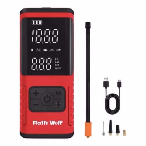 Ralli Wolf RCAI-150 Cordless Tyre Inflator – 150 PSI, 20 L/min, Digital Display, USB-C