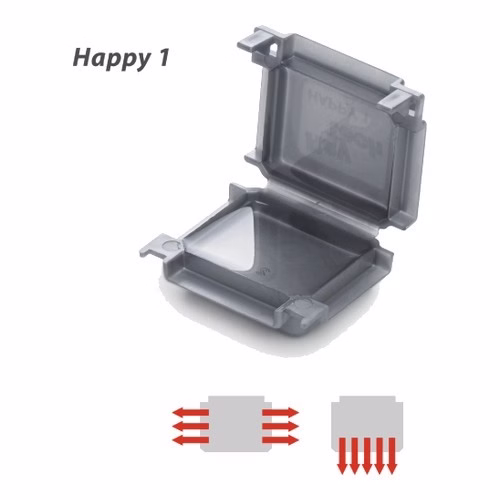 IPX8 Gel Box for Wire Connectors, 45 x 37 x 24 mm - Raytech Happy 1 (HAPPY1)
