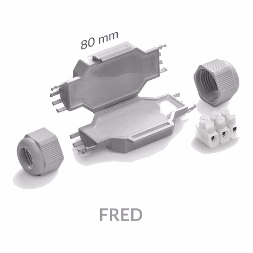 IP68 Gel-Filled In-line Cable Joint 3 x 2.5 sq mm, Cable 8-13 mm - Raytech LittleJoint L Fred