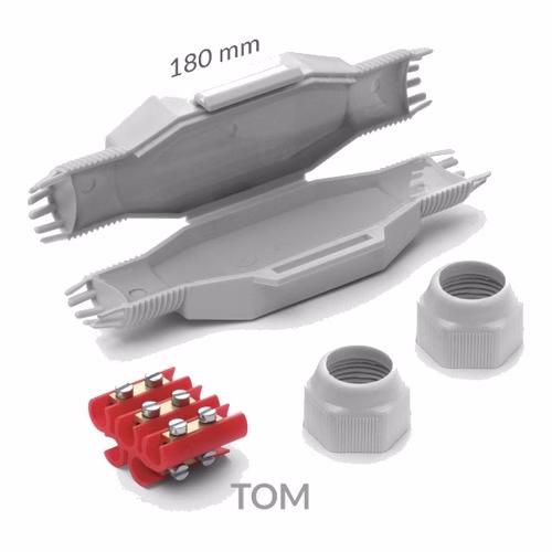IP68 Gel-Filled In-line Cable Joint 5 x 16 sq mm, Cable 19-23 mm - Raytech LittleJoint L Tom