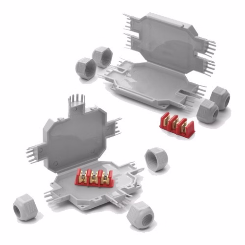 Raytech Bob 3 and Bob 4 (LittleJoint X) - IP68/IP69K Gel-Filled Multi-Branch Joints for Lighting