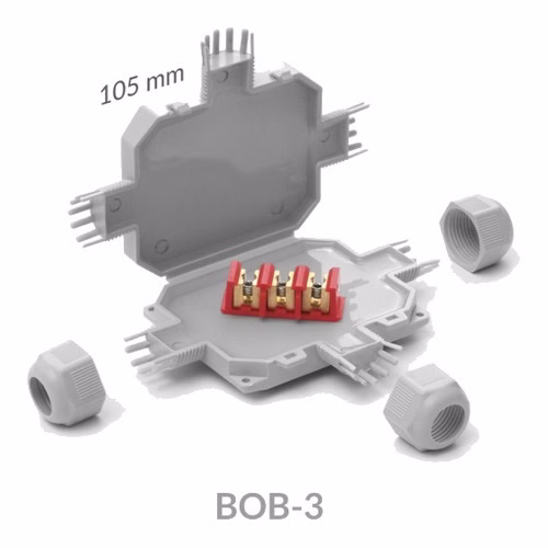 IP68 Gel-Filled Multi-Branch Joint 3 x 4 sq mm, Cable 8-13 mm - Raytech Bob 3 (BOB3)