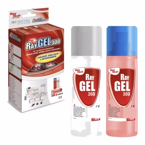 Transparent Two-Component Silicone Insulating Gel, 300 g - Raytech Ray Gel 300-T (RAYGEL300-T)