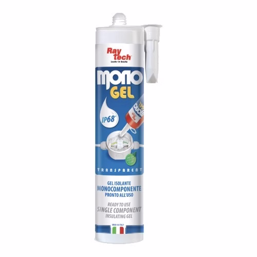 Transparent Single-Component Insulating Gel Cartridge, 300 ml - Raytech Monogel (MONOGEL)