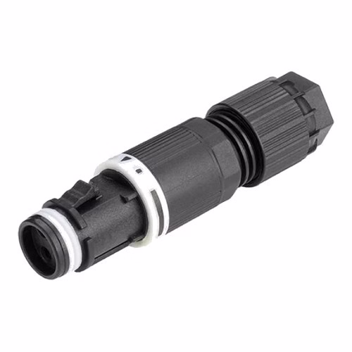 IP68 Micro Socket Connector, Push-Pull, 3-Pole, 0.25-1.0 sq mm, 10 A AC/DC - Techno TH381 (THB.381.B3A)