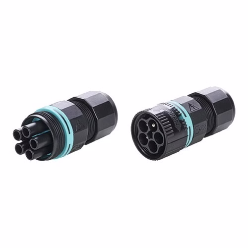 Techno TH387 - IP68 Mini Plug-and-Socket Connectors, Screw Coupling, 3 to 5 Poles