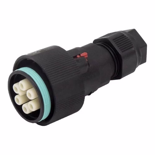 IP68 Bayonet Socket Connector, 6-Pole, 0.5-1.5 sq mm, 17.5 A - Techno TH405 (THB.405.B2E)