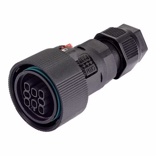 IP68 Bayonet Socket Connector, 8-Pole, 0.25-1.0 sq mm, 10 A AC/DC - Techno TH405 (THB.405.B8A)