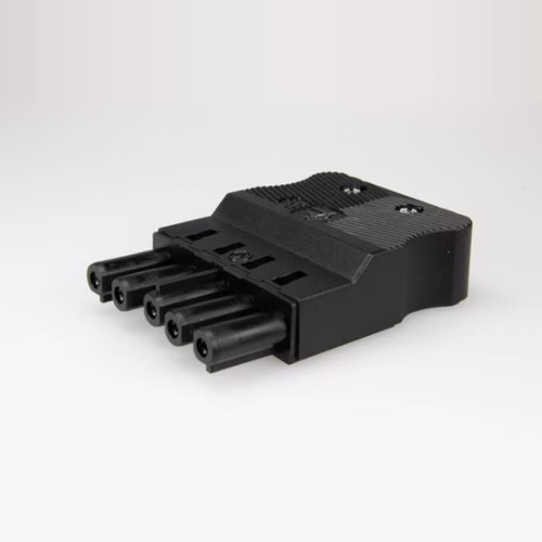 AC 166 Cable Socket, 5-Pole, 20 A 250 V - Adels-Contact AC 166 GBUF/515 SW (165465)