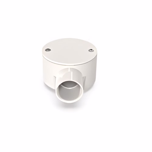 Polycab PVC Circular Box Terminal (1 Way) – Junction Box for 20 and 25 mm Conduit, IS 3419
