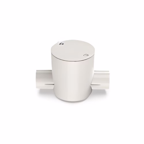 Polycab PVC Deep Circular Box Through (2 Way) – Deep Junction Box for 20, 25 and 32 mm Conduit, IS 3419