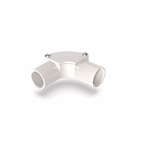 Polycab PVC Inspection Elbow – 90-Degree Conduit Elbow with Cover, 20 and 25 mm, IS 3419