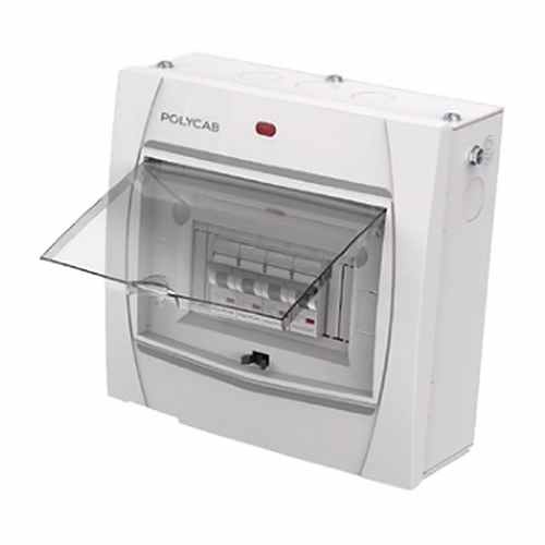 Polycab Cliq SPN Distribution Board – Transparent Cover, IP42, 6, 8, 12 and 16 Way