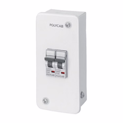 Polycab MCB Metal Enclosure – Single Door IP30 Box for a DP or FP MCB
