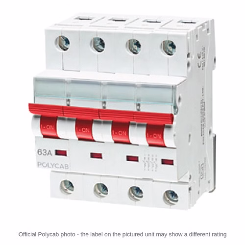 Polycab FP Isolator – 4 Pole Isolator Switch, 40 A to 125 A, AC-22A, IS/IEC 60947-3