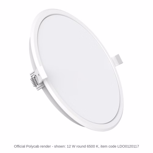Polycab Scintillate PC Backlit LED Panel Light – 5 W to 20 W, round and square, recessed, 3000 / 4000 / 6500 K