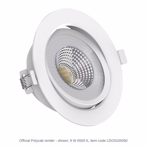 Polycab Pearl LED Swivel Spot – 3, 6, 9 and 12 W, recessed, 3000 / 4000 / 6500 K + 3-in-1