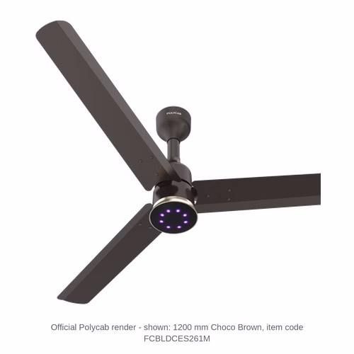 Polycab Silencio Mini LED BLDC Ceiling Fan – 600, 900 and 1200 mm, 30 and 35 W, 5 star, 10 colours