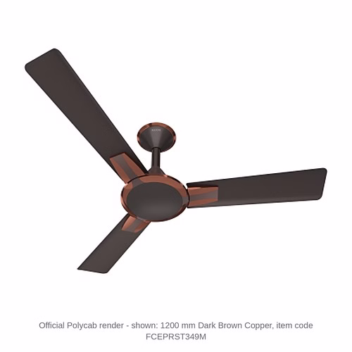Polycab Elanza Neo Designer Ceiling Fan – 900 and 1200 mm, 48 and 55 W, 1 star, 11 colours