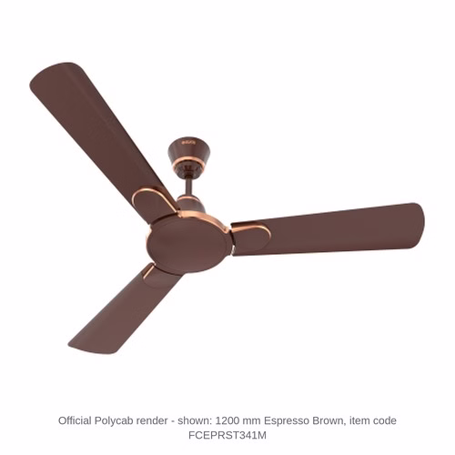 Polycab Eleganz Pearl Designer Ceiling Fan – 1200 mm, 55 W, 1 star, 4 colours