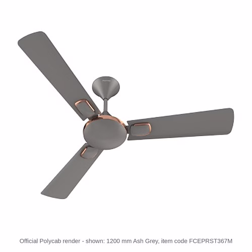 Polycab Aerobliss Designer Ceiling Fan – 1200 mm, 55 W, 1 star, 5 colours
