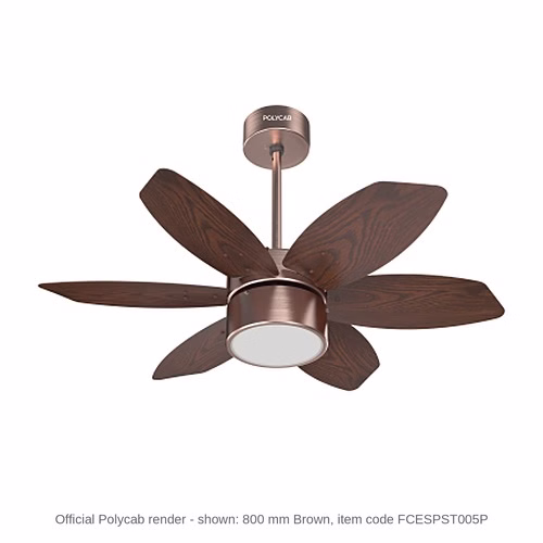 Polycab Superia SP03 Designer Ceiling Fan – 800 mm, 70 W, 3 star, Brown