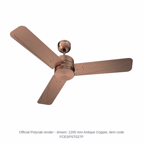 Polycab Superia SP07 Designer Ceiling Fan – 1200 mm, 50 W, 1 star, Antique Copper