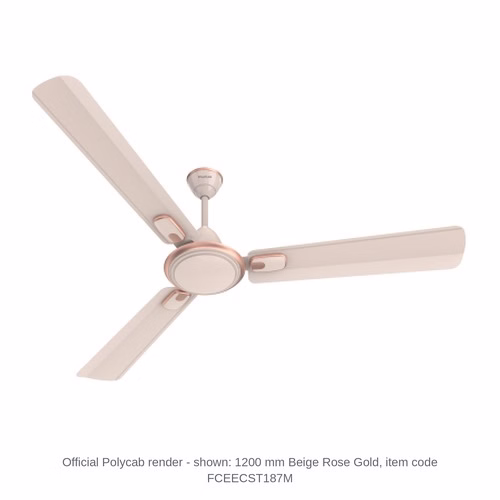 Polycab Zoomer Prime High Speed Ceiling Fan – 600, 900 and 1200 mm, 48, 53 and 70 W, 1 star, 8 colours