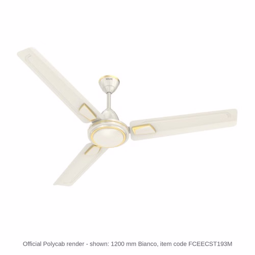 Polycab Zoomer DLX High Speed Ceiling Fan – 600, 900 and 1200 mm, 48, 53 and 70 W, 1 star, 6 colours