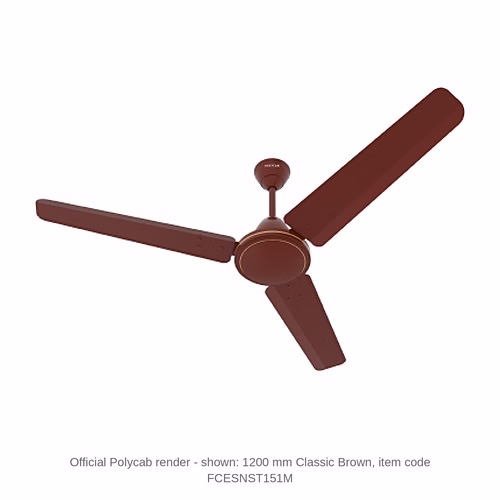 Polycab Juno High Speed Ceiling Fan – 1200 mm, 53 W, 1 star, 3 colours