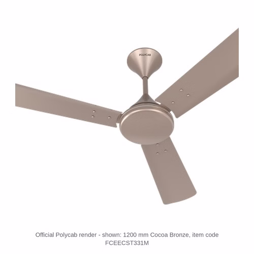 Polycab Aero Ultraspeed Ceiling Fan – 1200 mm, 49 W, 1 star, 5 colours