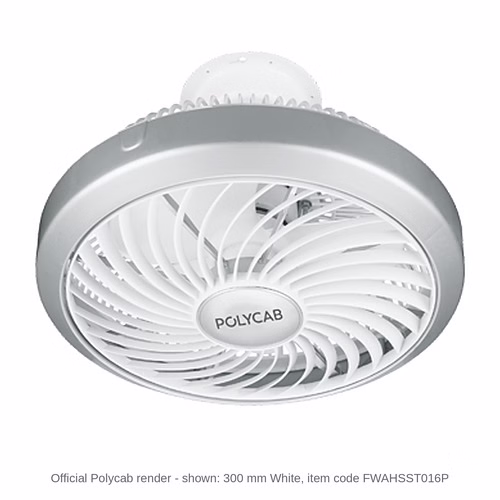 Polycab Fantasy Cabin Fan – 300 mm, 65 W, White