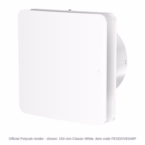 Polycab Freshly Prime BLDC Exhaust Fan – 150 mm, 6 W, Classic White