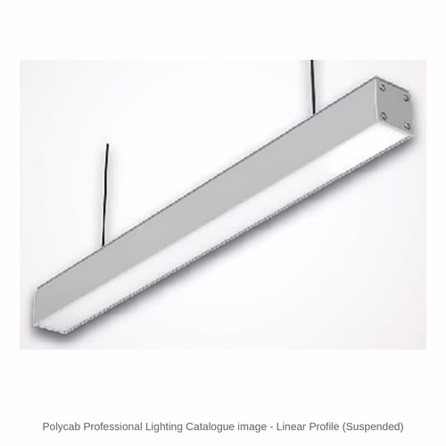 Polycab LED Linear Profile Light – Suspended, 28, 36 and 56 W, 4000 / 5700 K, IP20
