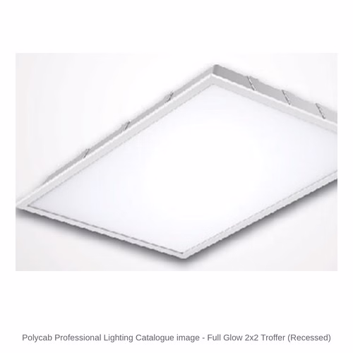 Polycab Full Glow 2x2 LED Troffer – Recessed, 36 W, 4000 / 6500 K, IP20