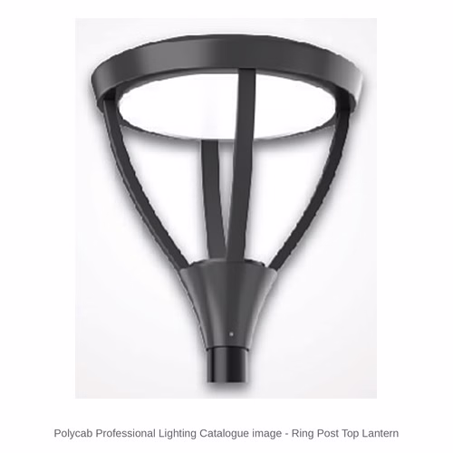 Polycab Ring LED Post Top Lantern – 45 W, 3000 / 6500 K, IP66