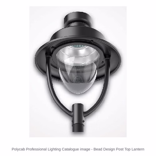 Polycab Bead Design LED Post Top Lantern – 30 W, 3000 / 6500 K, IP66