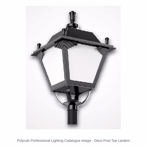 Polycab Deco LED Post Top Lantern – 30 W, 3000 / 6500 K, IP66